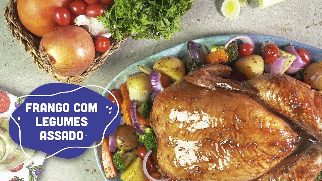 Frango Assado com Legumes em 5 Passos Simples!