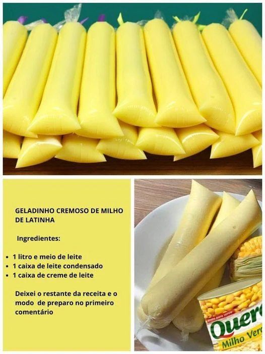 Geladinho Cremoso de Milho Verde em 3 Passos Deliciosos