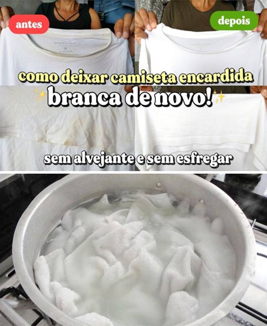 Como Deixar Roupa Encardida Branca de Novo